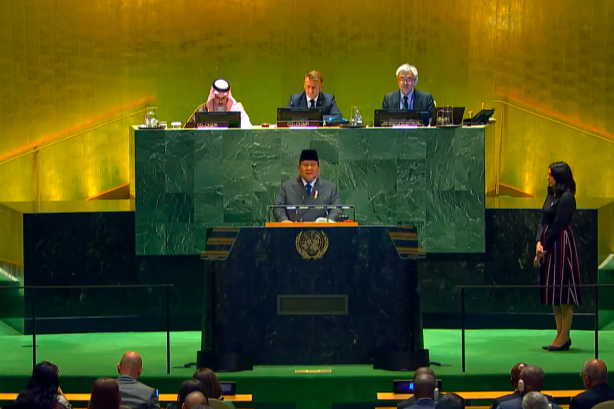 Presiden Prabowo Subianto di KTT PBB soal Solusi Dua Negara Palestina-Israel
