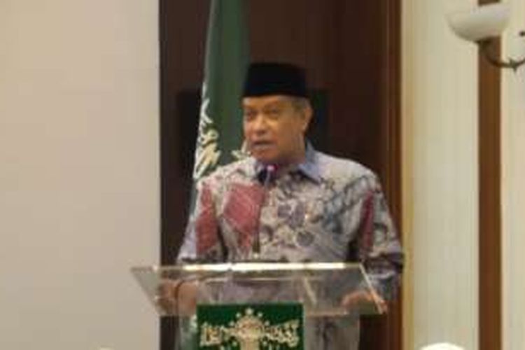 Ketua PBNU KH Said Aqil Siroj di Gedung PBNU, Senin (13/6/2016).