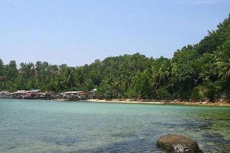 Foto Pulau Gaya di Semporna, Sabah, Malaysia. Di tempat itu, terjadi aksi penculikan dari kawanan bersenjata kepada tiga orang nelayan Indonesia.