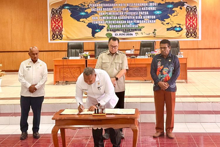 Pemprov Papua dan BRIN Tandatangani MoU Pembangunan Bandar Antariksa