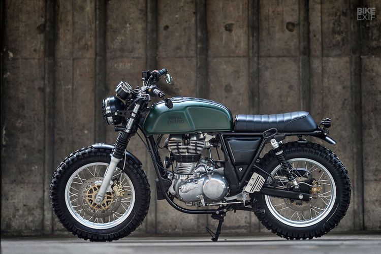 Royal Enfield Continental GT bergaya scrambler garapan K-Speed