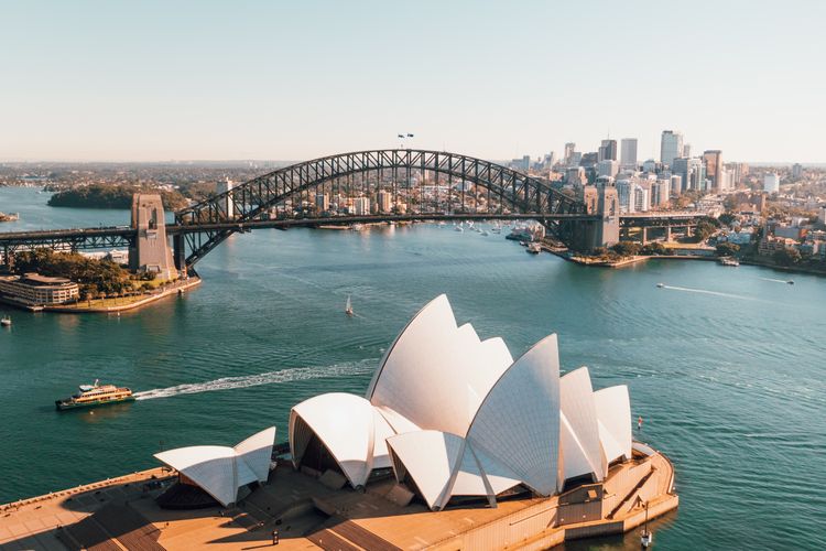 Ilustrasi Sydney Opera House di Australia