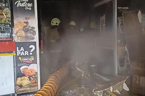 Minimarket di Jalan Brigjend Katamso Terbakar, Diduga akibat Ledakan Tabung Gas