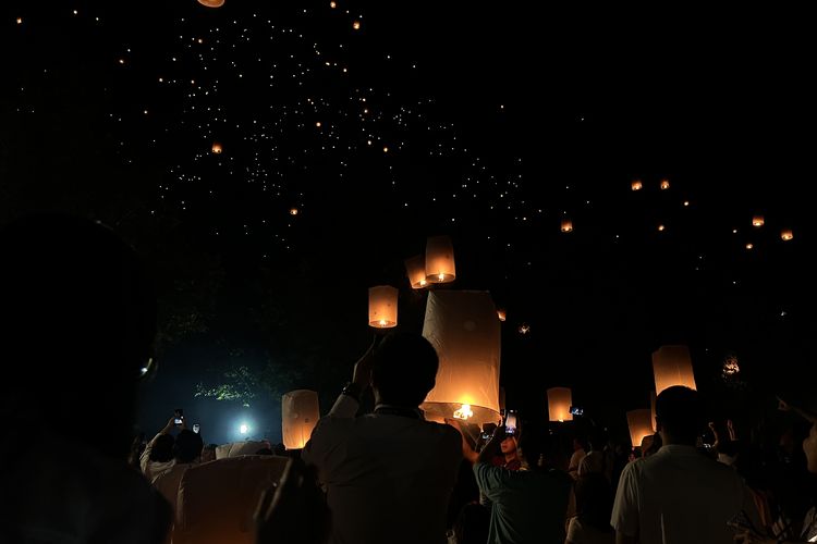 Prakiraan cuaca saat perayaan lampion di Magelang, Jawa Tengah, Kamis (23/5/2024).