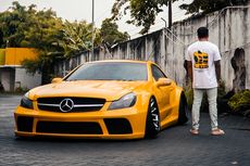 Modifikasi Stance Ekstrem Mercedes-Benz SL500