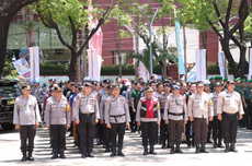 Polres Pelabuhan Makassar Kerahkan Ratusan Personel untuk Amankan Kampanye Pilkada 2024 Kota Makassar