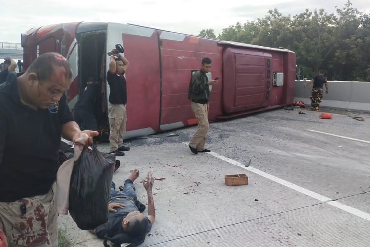 Bus Rombongan Partai Hanura Terlibat Kecelakaan di Tol Ngawi, 3 Orang Meninggal