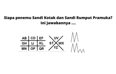 Siapa penemu Sandi Kotak dan Sandi Rumput Pramuka? Ini Jawabannya ...