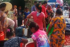 Bantuan Air Bersih Jadi Rebutan Warga Samarinda