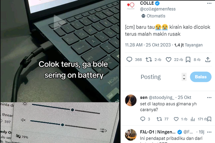 Laptop Sebaiknya Dipakai Sambil Terus Dicas agar Baterai Awet, Benarkah?