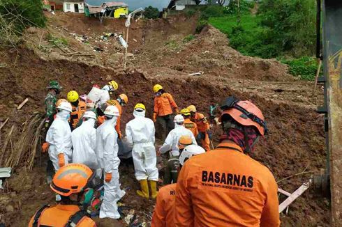 2 Jasad Anak Ditemukan, Jumlah Korban Tewas Longsor Sumedang Bertambah