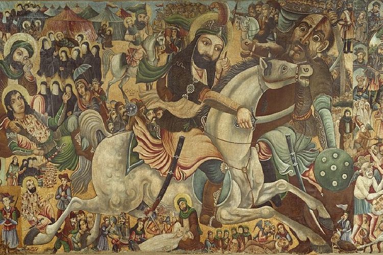 Lukisan yang menggambarkan Pertempuran Karbala.