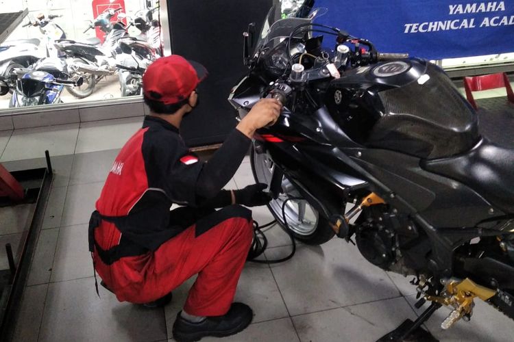 Standar layanan servis di bengkel resmi Yamaha