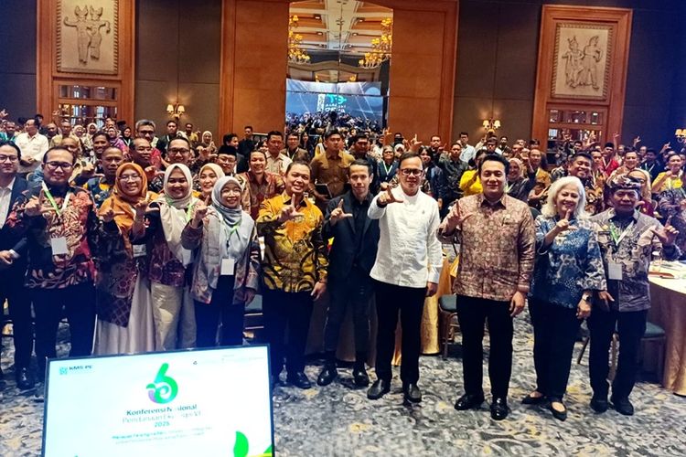 Konferensi Nasional Pendanaan Ekologis Ke-6 yang diinisiasi oleh KMS-PE digelar di Jakarta, Selasa (5/8/2025).