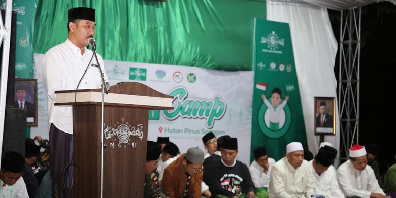 Wakil Bupati Banyuwangi Yusuf Widiyatmoko saat membuka kegiatan Santris Camp Minggu (20/10/2019)