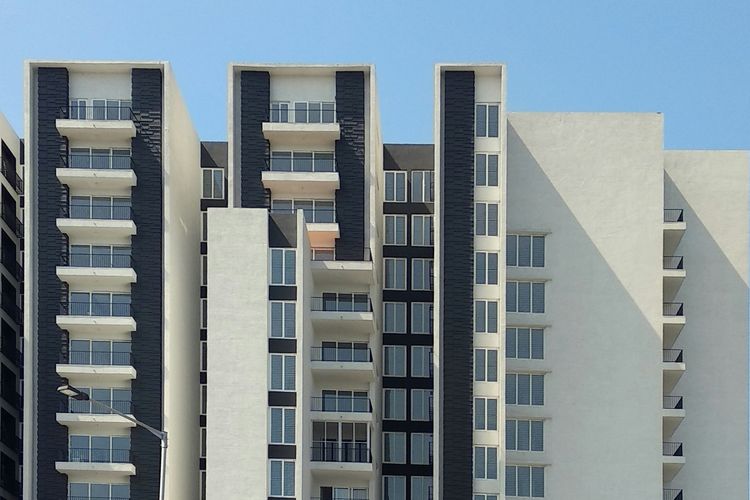 Ilustrasi rumah susun ataupun apartemen.