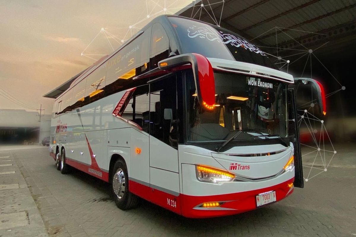 Bus baru PO Mtrans Pakai Bodi Avante H9 Grand Captain
