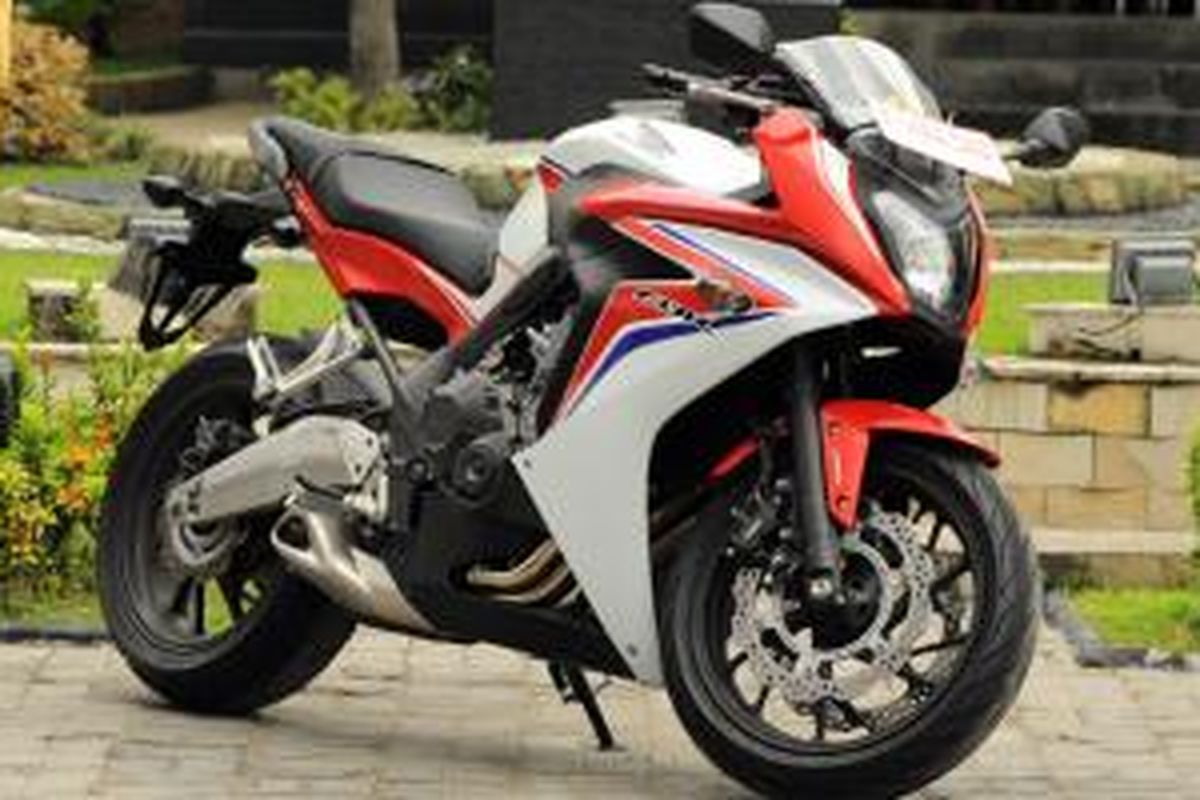 Honda CBR650F saat diluncurkan di Nusa Dua, Bali, Rabu (10/6/2015).