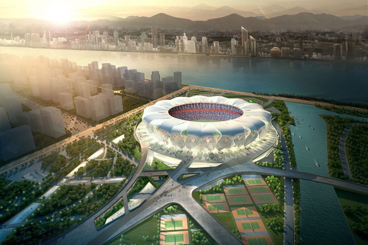 Hangzhou Olympic Sports Centre di China.