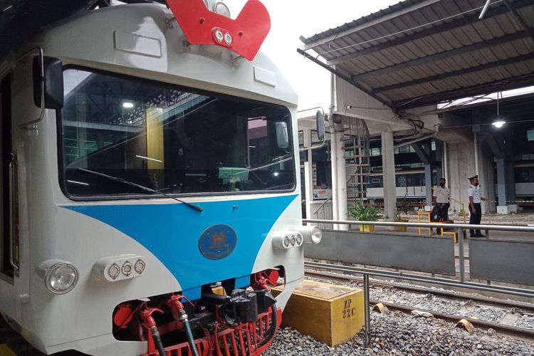 Kereta api di Stasiun Medan. Tiket angkutan Lebaran dapat dibeli mulai H-45 sebelum keberangkatan atau 26 Februari 2023. 