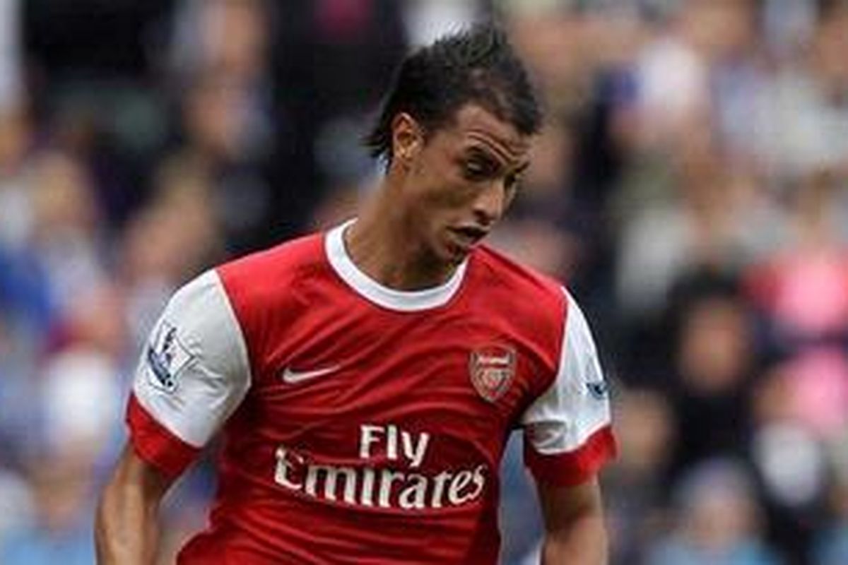 Penyerang Arsenal, Maroune Chamakh. 