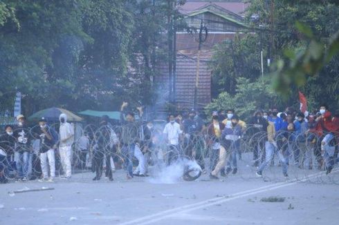 Bawa Badik dan Lempar Batu Saat Demo di DPRD Kaltim, 2 Mahasiswa Jadi Tersangka