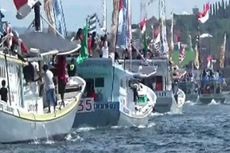 Rayakan Tahun Baru Islam, Nelayan Pinrang Pawai dengan 40 Perahu Hias