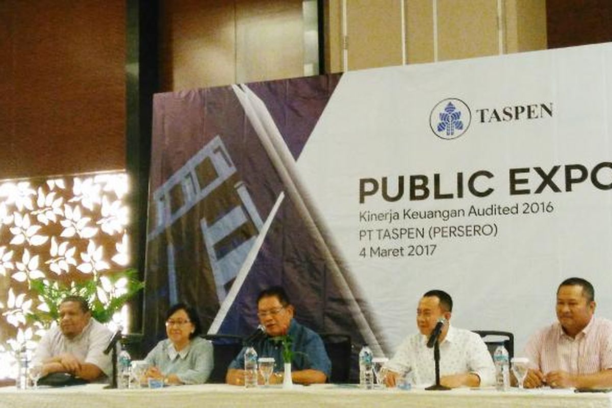 Acara Public Expose PT Taspen di Bogor, Jawa Barat, Sabtu (4/3/2017).