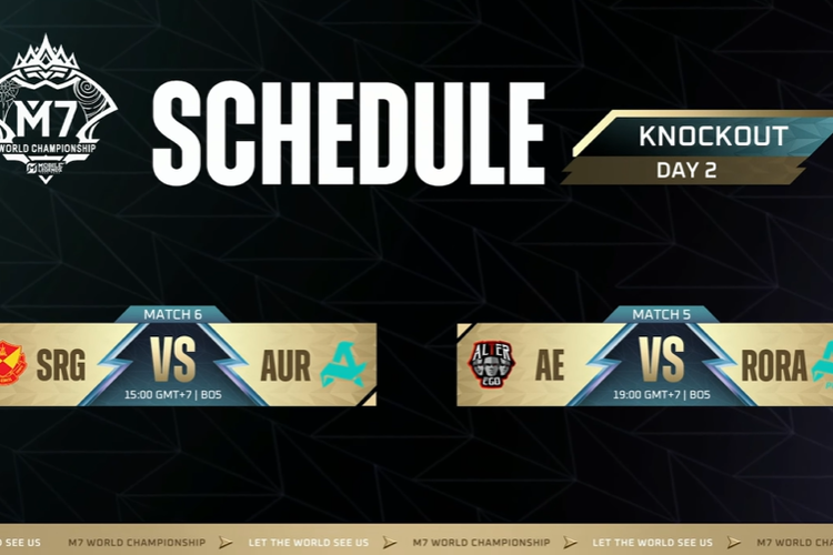 Jadwal M7 World Championship Knockout Stage Day 2.