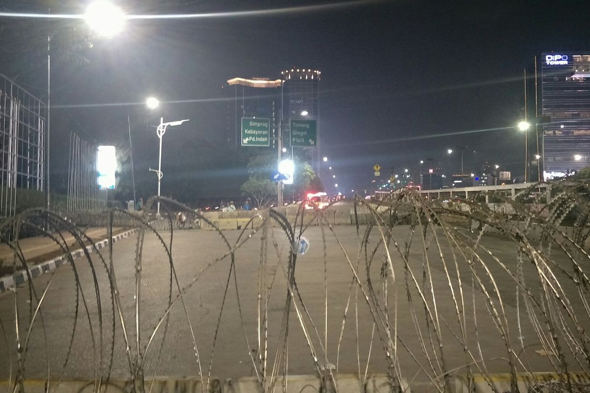 Kondisi di Flyover Slipi, Jakarta Barat, Selasa (1/10/2019).