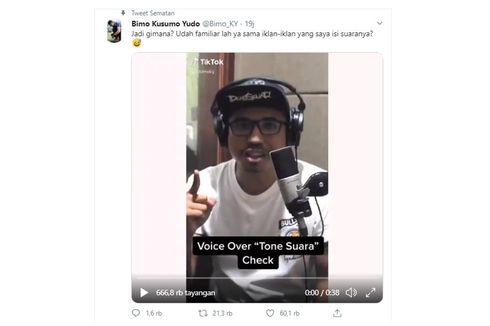 Video Viral Sosok Pengisi Suara Berbagai Produk Iklan, Ini Peluang Kerja Voice Over
