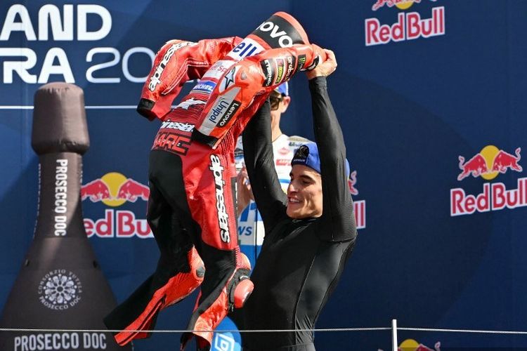 MotoGP San Marino 2025, Kata Marc Marquez soal Selebrasi ala Messi