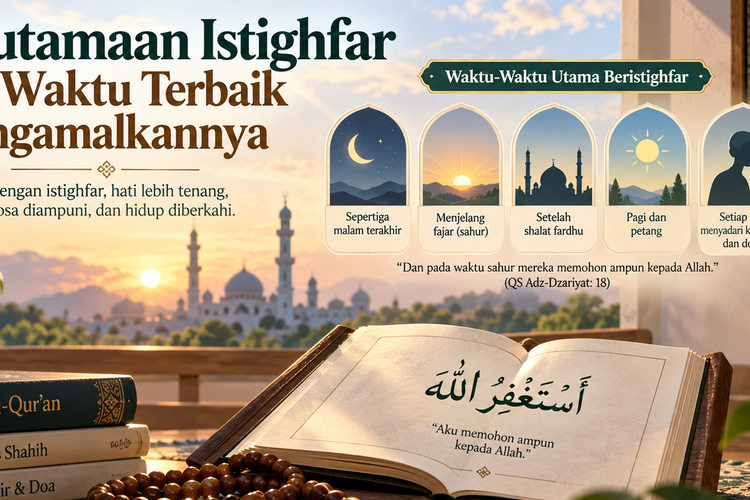 Keutamaan Istighfar dan Waktu Terbaik Mengamalkannya