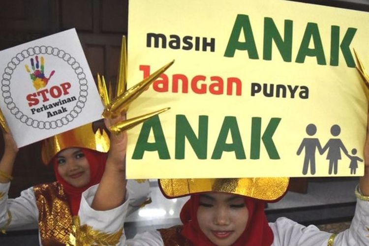 Foto ilustrasi: Kampanye Stop Perkawinan Anak.