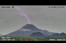 Video Petir Menyambar Puncak Merapi, BPPTKG: Tak Berkaitan dengan Aktivitas Vulkanik Gunung