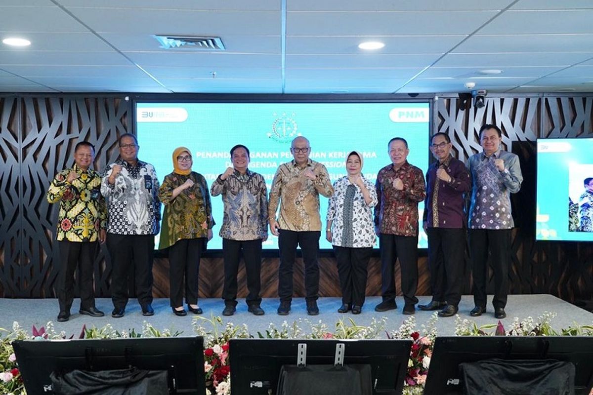 Jajaran PNM dan Jamdatun Kejagung.