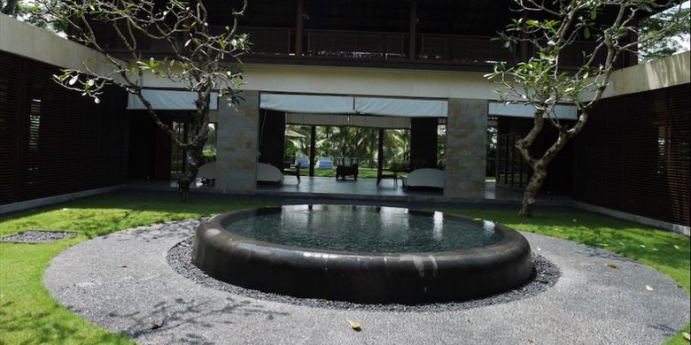 Gedung fasilitas wellness programme di Como Shambala Estate, Ubud, Bali, Jumat (15/12/2017).
