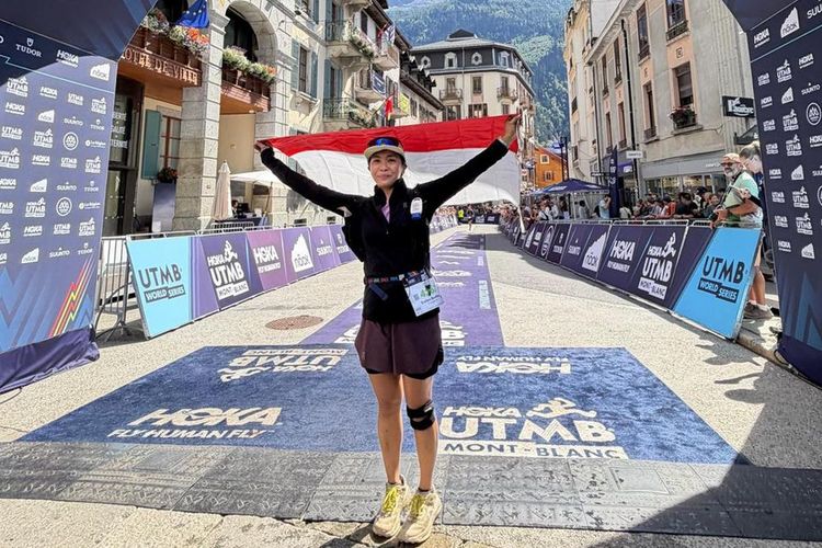 Kisah Karyawan Kompas.com Evelen Besthari Taklukkan Jarak 100 KM di CCC UTMB Mont-Blanc