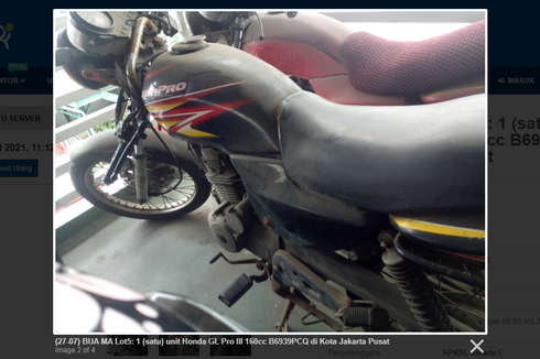 Lelang 5 Unit Honda Megapro Hiu, Limit Rp 1 Jutaan