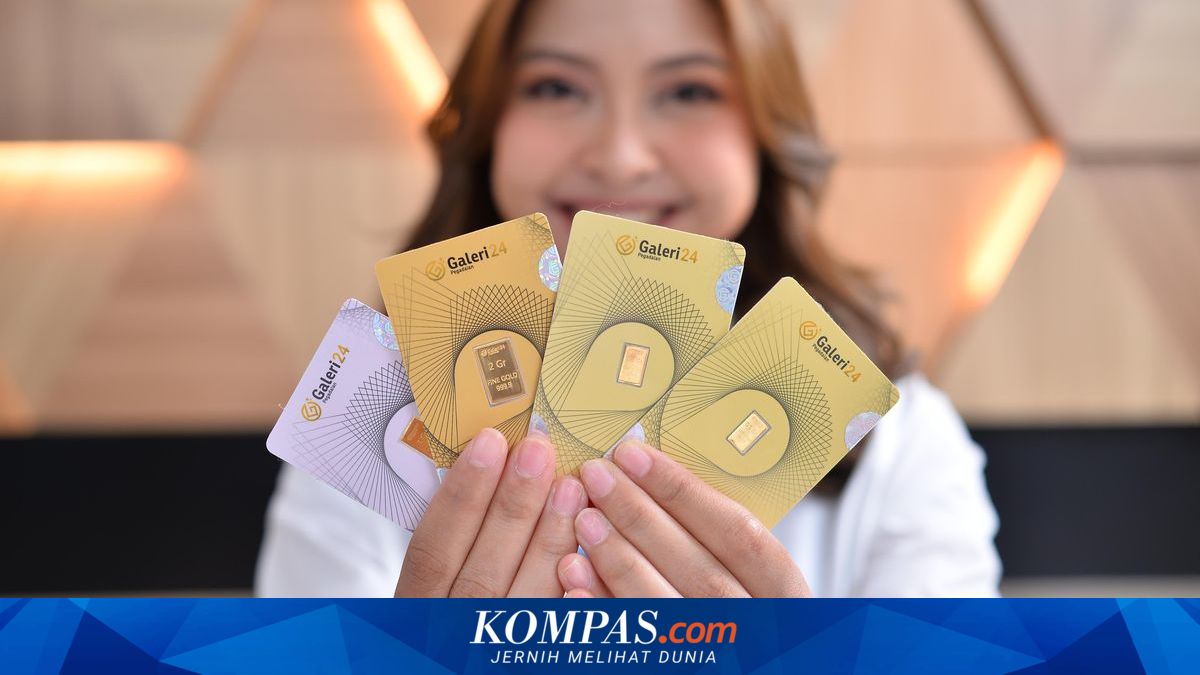 Harga emas hari ini, Sabtu (2/5/2026), di Pegadaian terpantau bervariasi pada sejumlah produk logam mulia, yakni Galeri 24, Antam, dan UBS.
