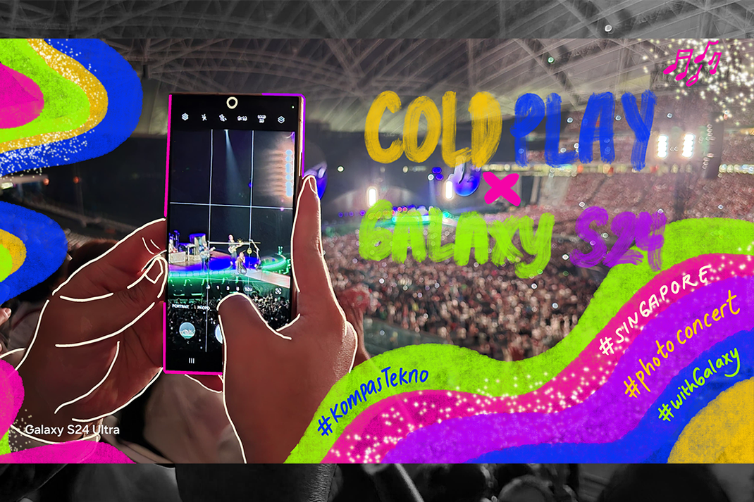 Hasil foto konser Coldplay pakai Samsung Galaxy S24 Ultra