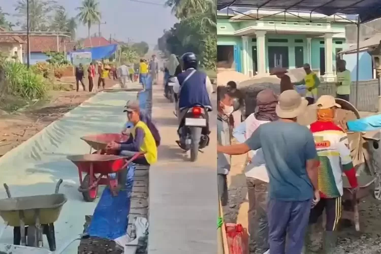 Jalan Rusak Tak Kunjung Diperbaiki, Warga Lampung Tengah Patungan Rp 250 Juta
