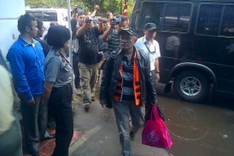 Toto Hutagalung, tersangka suap Hakim Setyobudi Tejocahyono dititipkan di sel Mapolrestabes Bandung, (2/7/2013).