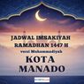 Jadwal Imsakiyah Kota Manado Hari Ini Selama Ramadhan 2026 versi Muhammadiyah