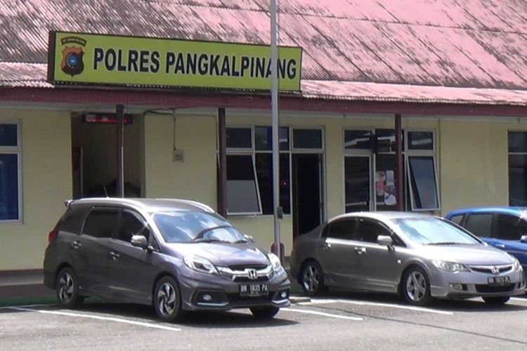 Markas Polres Pangkal Pinang di Jalan Sudirman Pangkal Pinang, Provinsi Kepulauan Bangka Belitung.