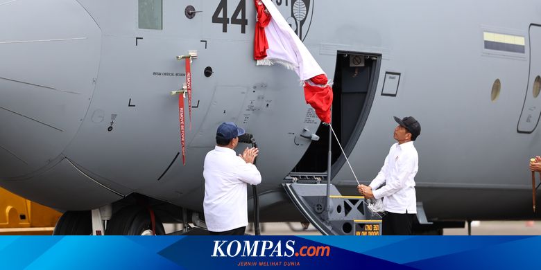 Serahkan Pesawat C-130J Super Hercules Bersama Jokowi, Prabowo Tepis Isu Soal Sakitnya