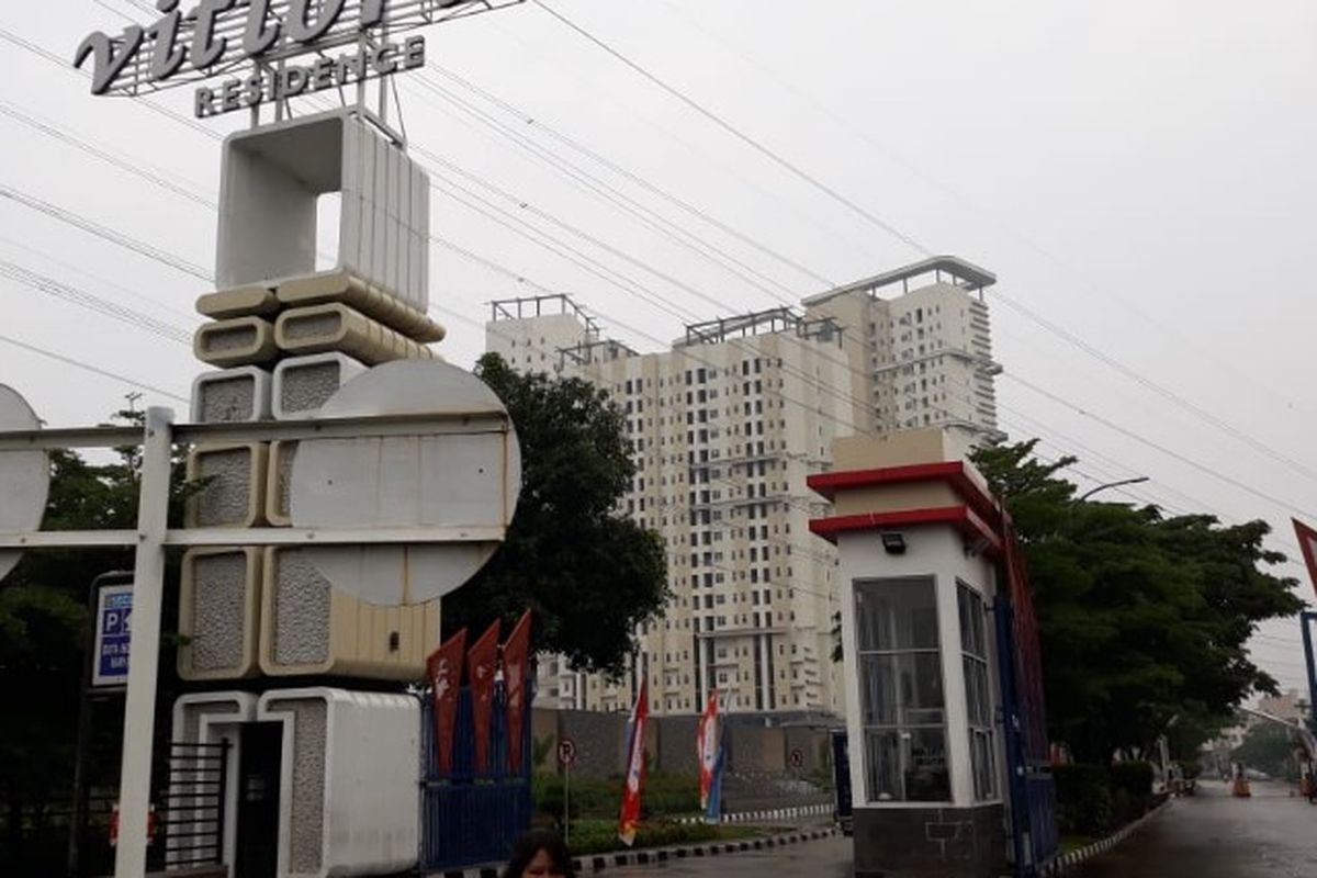 Apartemen Vittoria Residence, Rawa Buaya, Cengkareng, Jakarta Barat pada Senin (21/1/2019)