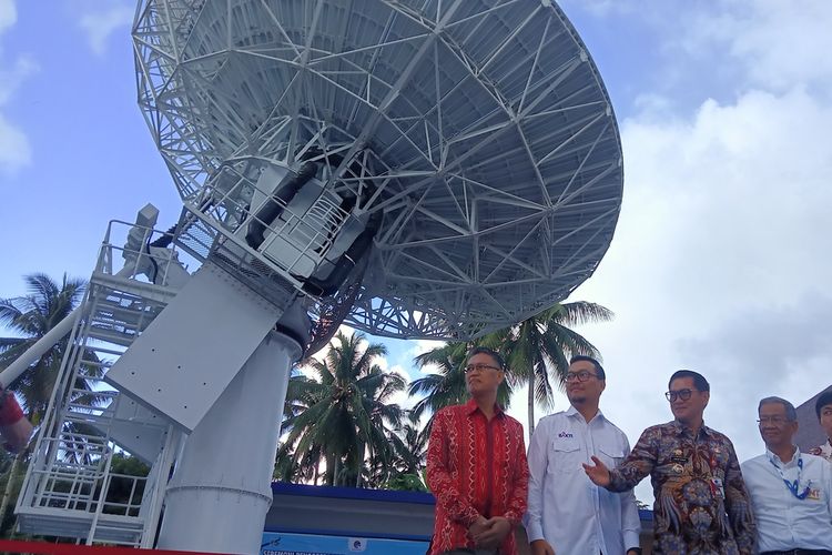 Salah Satu Stasiun Bumi yang diresmikan Presiden Jokowi, Kamis (28/12/2023)