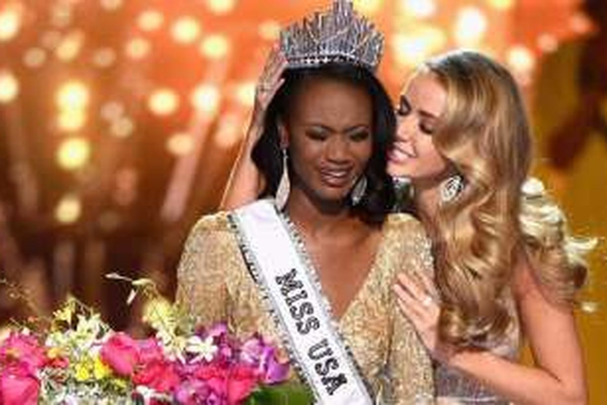 Deshauna Barber, perempuan berusia 26 tahun asal Washington DC, memenangi kontes pemilihan Miss USA 2106, Minggu malam (5/6/2016) atau Jumat pagi WIB.