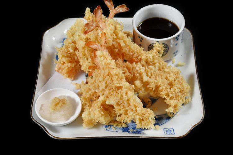 Ilustrasi udang tempura.